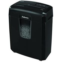Fellowes Powershred 8MC/8MC5 8-Sheet Micro-Cut Paper Shredder, Black & 35250 Powershred Performance Oil, 12 oz. Bottle w/Extension Nozzle