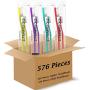 Pack of 576 Soft Bristle Disposable Travel Toothbrushes -288 Pieces Adult Toothbrush & 288 Pieces Child Toothbrush - Bulk & Wholesale (288 Pcs Adult Toothbrush 288 Pcs Child Toothbrush