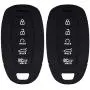 Lcyam Key Fob Cover Silicone Case Remote Holder Compatible with 2019 2020 2021 Hyundai Palisade Keyless Push Start 5 Button (Black Black) Lcyam Key Fob Cover Silicone Case Remote Holder Compatible with 2019 2020 2021 Hyundai Palisade Keyless Push Start 5 Button (Black Black)