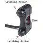 Motorcycle Switch Handlebar Push Button Switch Gear Black 7/8 22mm Universal Cycling retail (Color : Black, Size : Latching)