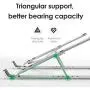 Licheers Portable Laptop Stand, Ultra-Thin Light Weight Desktop Notebook Holder Riser, Aluminum Adjustable Eye-Level Ergonomic Height Compatible with All Laptops