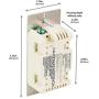 Enbrighten Almond Add QuickFit and SimpleWire, Z-Wave/Zigbee Smart Lighting Controls, Compatible with Alexa, Google Assistant, NOT A STANDALONE Switch, Toggle, 12732