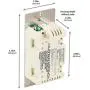Enbrighten Almond Add QuickFit and SimpleWire, Z-Wave/Zigbee Smart Lighting Controls, Compatible with Alexa, Google Assistant, NOT A STANDALONE Switch, Toggle, 12732