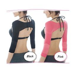 Ausom Womens Slimming Compression Long Sleeve Arm Shaper Slimmer Trimmer Back Shoulder Wrap Shaperwear