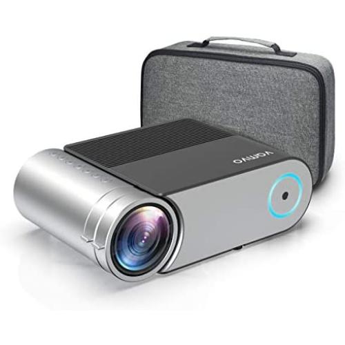 Mini Projector, Vamvo L4200 Portable Video Projector, Full HD 1080P 200” Display Supported; Outdoor Movie Projector 3800 Lux with 50,000 Hrs, Compatible with Fire TV Stick, PS4, HDMI, VGA, AV and USB