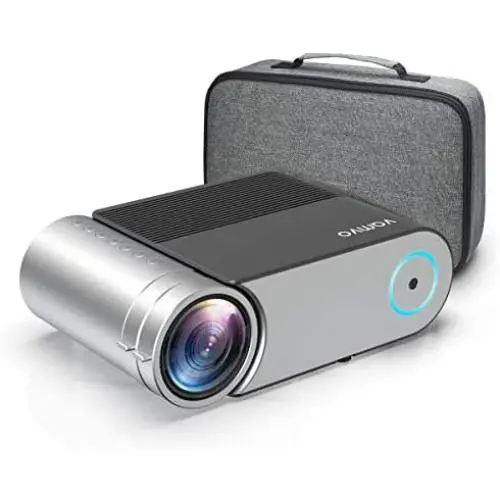 Mini Projector, Vamvo L4200 Portable Video Projector, Full HD 1080P 200” Display Supported; Outdoor Movie Projector 3800 Lux with 50,000 Hrs, Compatible with Fire TV Stick, PS4, HDMI, VGA, AV and USB