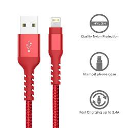 iPhone Charger Cable MFi Certified AHGEIIY,3Pack Nylon Braided Fast Charging Cable for iPhone SE 2,11 Pro,Xs, Max, XR, X,8 Plus,7 Plus,6 Plus,6S Plus,iPad and More