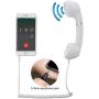 CellCase Vintage Retro 3.5mm Telephone Handset Cell Phone Receiver Mic Microphone Speaker for iPhone iPad Mobile Phones Cellphone Smartphone (White)