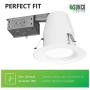 Sunco Lighting 12 Pack 4 Inch Remodel Housing, Air Tight IC Rated Steel Can, 120-277V, TP24 Connector Included for Easy Install - UL & Title 24 Compliant