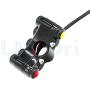 LMoDri 7 Function Motorcycle Switch Motorbike Handlebar Switches For Headlight Indicator Horn Aluminum Alloy Universal Scooter Trike Multifunction DIY