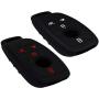 Lcyam Silicone Remote Key Fob Covers Smooth Soft Rubber Case Fits for Mercedes-Benz A220 E63S AMG E-Class GLE 350 4MATIC 2019 2020 2021 (Black Black model 2)