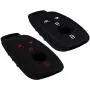 Lcyam Silicone Remote Key Fob Covers Smooth Soft Rubber Case Fits for Mercedes-Benz A220 E63S AMG E-Class GLE 350 4MATIC 2019 2020 2021 (Black Black model 2)