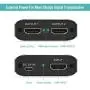 HDMI Splitter 1 in 2 Out - Techole 4K Aluminum Ver1.4 HDCP, Powered HDMI Splitter Supports 3D 4K@30HZ Full HD1080P for Xbox PS4 PS3 Fire Stick Roku Blu-Ray Player Apple TV HDTV
