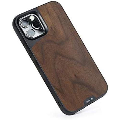 Mous - Protective Case for iPhone 12 Pro Max - Limitless 3.0 - Walnut - No Screen Protector
