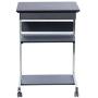 TECHNI MOBILI Modus Metal Computer Student Laptop Desk in Graphite