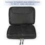 Electronics Organizer, Jelly Comb Electronic Accessories Cable Organizer Bag Waterproof Travel Cable Storage Bag for Charging Cables, Power Bank, iPad （Up to 11in and More-Large (All Black)