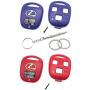 Cutting Not Required - Replacement Key Fob Keyless Entry Remote Control Key Case Fit for Lexus ES GS GX IS LS LX RX SC Car Key Fob Shell Cover (1 Blue + 1 Red)