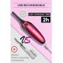 Electric Eyelash Curler, JDO Heated Eyelash Curler 【2020 NEWEST】 Mini USB Eye Lash Curling Clip with LED Display 4 Temperature Gears Quick Heating Natural Long-lasting Eye Beauty Makeup Tools