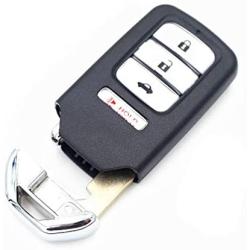 WFMJ for Honda Accord Civic CR-V CR-Z HR-V Pilot Keyless Entry 4 Buttons Remote Key Case Shell Fob