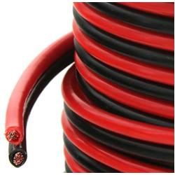 GS Power 100% Copper 10 AWG (American Wire Gauge) OFC Wire. 25 FT Red & 25 FT Black Bonded Zip Cable for Car Audio Primary Remote Automotive Trailer Harness Wiring (Also in 6 & 8 AWG)