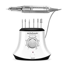 MelodySusie 30000 rpm Professional Nail Drill-Scarlet, High Speed, Low Heat, Low Noise, Low Vibration, Portable Electric Efile Drill for Shaping, Buffing, Removing Acrylic Nails, Gel Nails