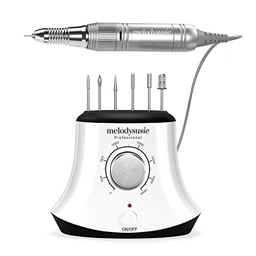 MelodySusie 30000 rpm Professional Nail Drill-Scarlet, High Speed, Low Heat, Low Noise, Low Vibration, Portable Electric Efile Drill for Shaping, Buffing, Removing Acrylic Nails, Gel Nails