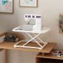 FlexiSpot Laptop Desk Riser - 27'' Standing Desk Sturdy Sit Stand up Converter for Laptop Notebook (White)