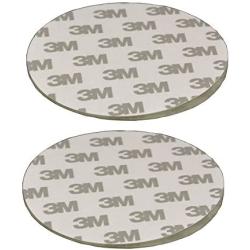 80mm(3.15'') Circular Adhesive Plastic Disc/One Side Coated Stick Pad for Suction Cup Items,2pcs