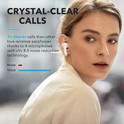 Anker Soundcore Liberty Air 2 Wireless Earbuds, Diamond-Inspired Drivers, Bluetooth Earphones, 4 Mics, Noise Reduction, 28H Playtime, HearID, Bluetooth 5, Wireless Charging, for Calls, Home Office