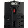 Tripp Lite TLP1208TELTV 12 Outlet Surge Protector Power Strip, 8ft Cord, Right-Angle Plug, Tel/Modem/Coax Protection, RJ11, & Dollar 150,000 Insurance Black