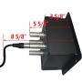 MCSPROAUDIO Recessed Floor Stage Box with 4 XLR Female to Male Passthrough Jacks