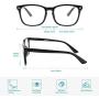 Gaoye Progressive Multifocus Reading Glasses Blue Light Blocking Women/Men,Computer Readers with Spring Hinge