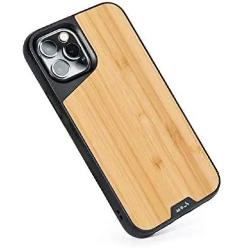 Mous - Protective Case for iPhone 12 Pro Max - Limitless 3.0 - Bamboo - No Screen Protector