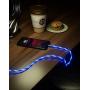 6ft LED Charger Cable, Light Up Visible Flowing Charger Charging Cord Compatible with Phone12 Plus/XS/XR/X/11/8 Plus / 8/7 Plus/6 Plus/5/5S(6FT, Blue)