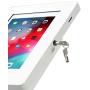 CTA Digital: Premium Locking Floor Stand Kiosk for iPad 10.2-Inch (7th & 8th Gen.), 11-Inch iPad Pro/iPad Air 3/iPad Gen. 5-6/iPad Pro 10.5/Galaxy Tab A 9.7''& More, White