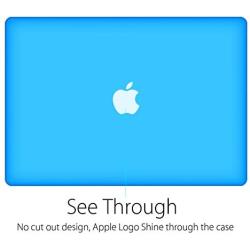 UESWILL 2 in 1 Matte Hard Shell Case with Keyboard Cover Compatible with MacBook Pro 15 inch with Retina Display (Model A1398, Mid 2015/2014/2013/Mid 2012), NO CD-ROM, NO Touch Bar, Aqua Blue