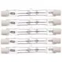 CTKcom 150-Watt 3.1-Inch T3 Halogen Light Bulbs(5 Pack) - J Type 78mm Double Ended 120 Volts 150Watt T3 Halogen Bulb R7S Double Ended Filament Flood Lights Quartz Tube Lamps,5 Pack