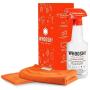 Screen Cleaner Kit by WHOOSH! - Best for Smartphones, iPads, Eyeglasses, e-Readers, Touchscreen & TVs - Includes 1 Unit of 500ml/16.9 fl oz (14x14) W! Cloth + Bonus (6x6) W!Cloth