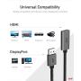 DisplayPort to HDMI Adapter, uni DP to HDMI Adapter (4K UHD ) Uni-Directional Display Port to HDMI Converter Compatible for Lenovo, HP, DELL, GPU, AMD, NVIDIA and More