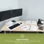 Uprite Ergo Sit2Stand Desktop Height Adjustable Workstation - Dual Monitor - Black/Black