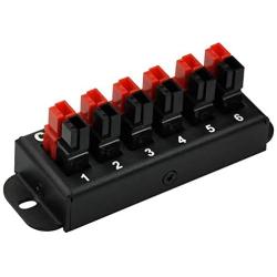 Chunzehui F-1011 6-Position 45A Power Pole Distribution Block Module, Connector Power Splitter Distributor Source Strip.