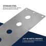 MGI SpeedWare 4 Gang Metal Toggle Switch Panel, Safety Flip Covers (Chrome)