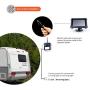 Yuwei Digital Wireless Backup Camera System,YW-77214 Dual HD 720P Camera Wireless Reverse System with Night Vision and Wide Viewing Angles, 7inch Wireless Monitor Split Screen for Trailer, RVs, Ca