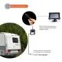 Yuwei Digital Wireless Backup Camera System,YW-77214 Dual HD 720P Camera Wireless Reverse System with Night Vision and Wide Viewing Angles, 7inch Wireless Monitor Split Screen for Trailer, RVs, Ca