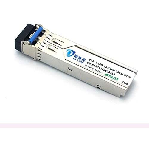 One Pack 10pcs Industrial SFP Module 1.25Gb/s 20km Fiber Transceiver Duplex LC 1310nm Single-Mode DDM