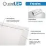 1x4 LED Panel Troffer Edge-Lit Flat (4 Pack) - 3500k, 40W, Flush Drop Ceiling Light for Home, Office, School - Slim LED Lighting Fixtures - 0-10V Dimmable Panel