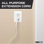 White Extension Cord 3 Pack, 6ft 10ft & 15ft - 16/2 Durable Electrical Cable