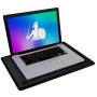 DefenderShield DefenderPad Laptop Radiation Heat Shield (Black) and DefenderPad Accessory Pillow Bundle – EMF and 5G Blocker- EMF Notebook Computer Lap Pad/Lapdesk Compatible 17” laptops
