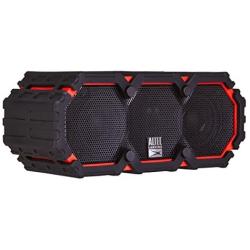 Altec Lansing LifeJacket 2 Bluetooth Speaker, IP67 Waterproof, Shockproof, Snowproof, Everything-Proof Rating, 30-Foot Range Along with Extra Audio Horsepower, 16 hours of Battery Life, Deep Red