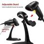 Handheld Barcode Scanner, Esky wired bar code reader with Adjustable Stand, USB Laser Barcode Scanner Automatic 1D Bar Code Reader for POS System Sensing, Store, Supermarket, Warehouse